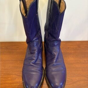 Justin Boots Deep Purple Western Boots